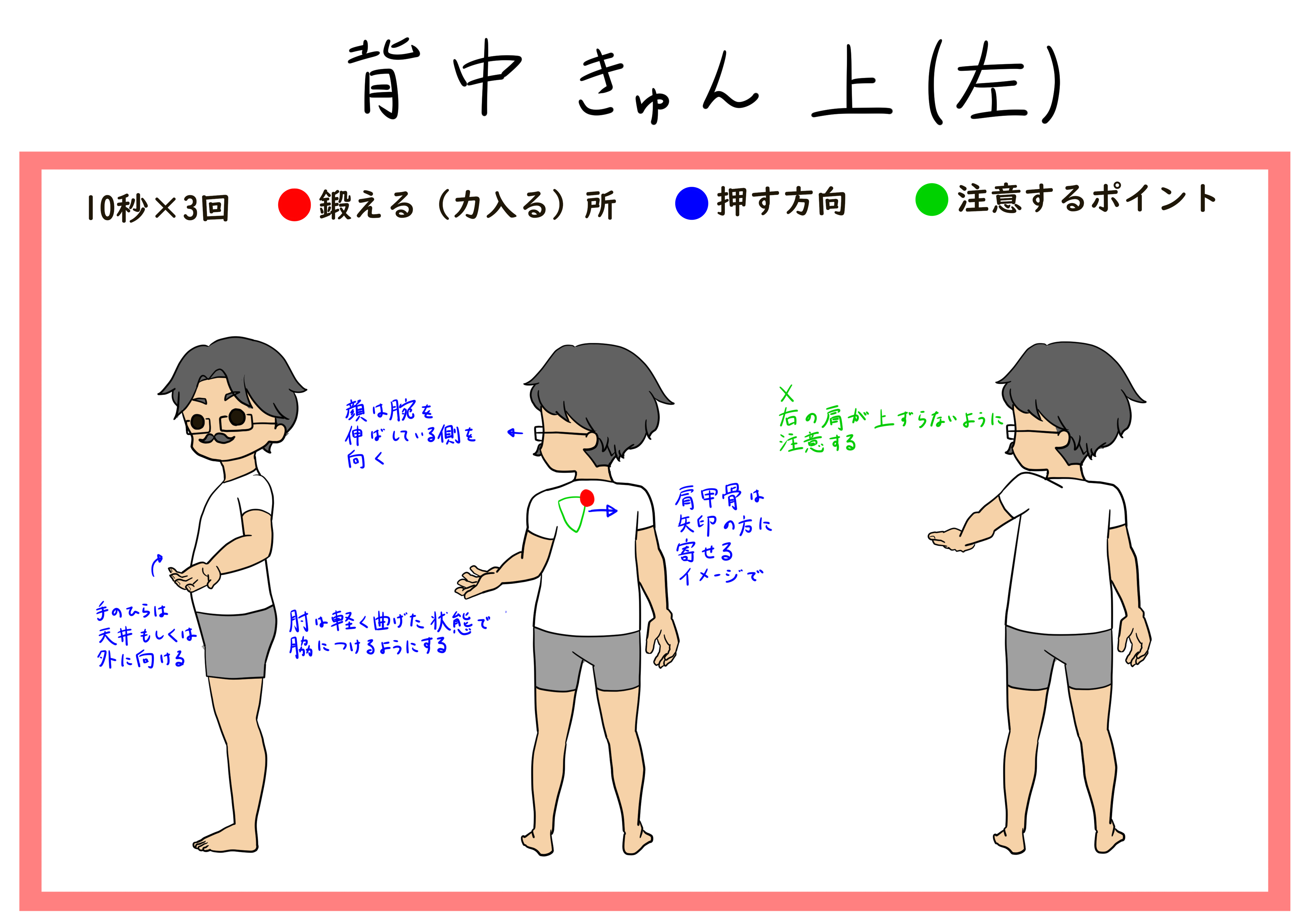 背中きゅん 上 左